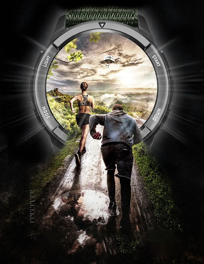 NORTH EDGE ALPS Men's Digital Carbon fiber Watch