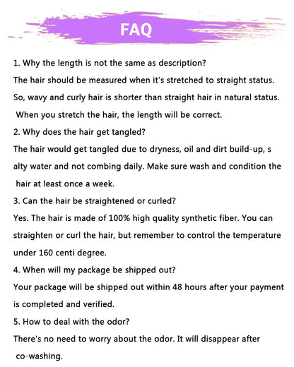 Short Kinky Straight Synthetic Wig