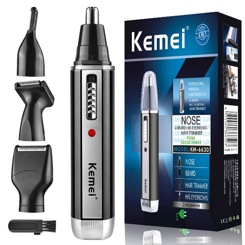 Kemei 4in1 Rechargeable Nose Trimmer Beard Trimmer