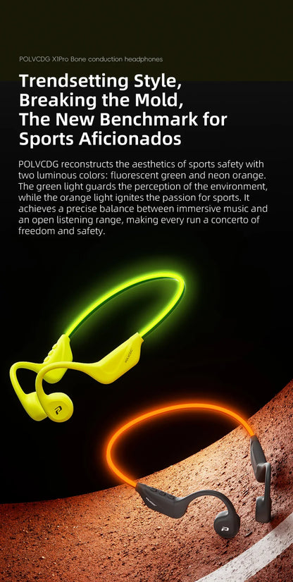 POLVCDG X1pro Bone Conduction Earphones