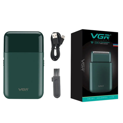 VGR V-390 mini single blade cordless beard trimmer razor