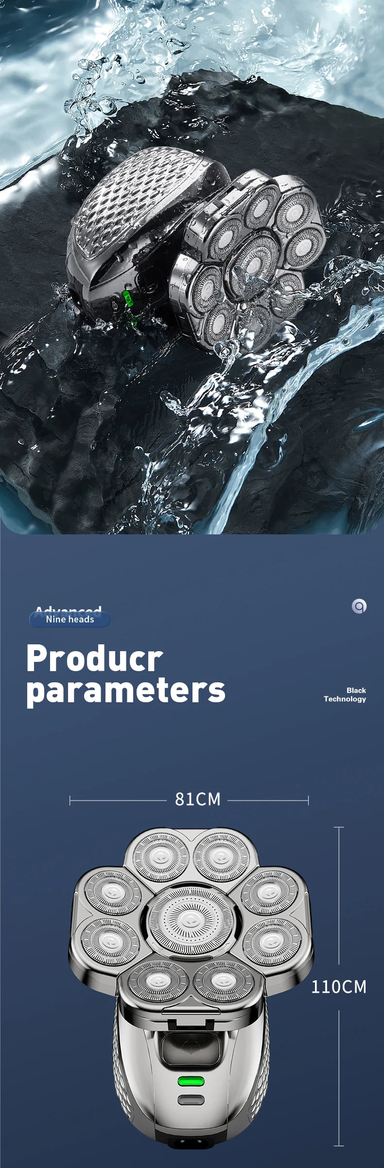 4D Head Shavers for Bald Men