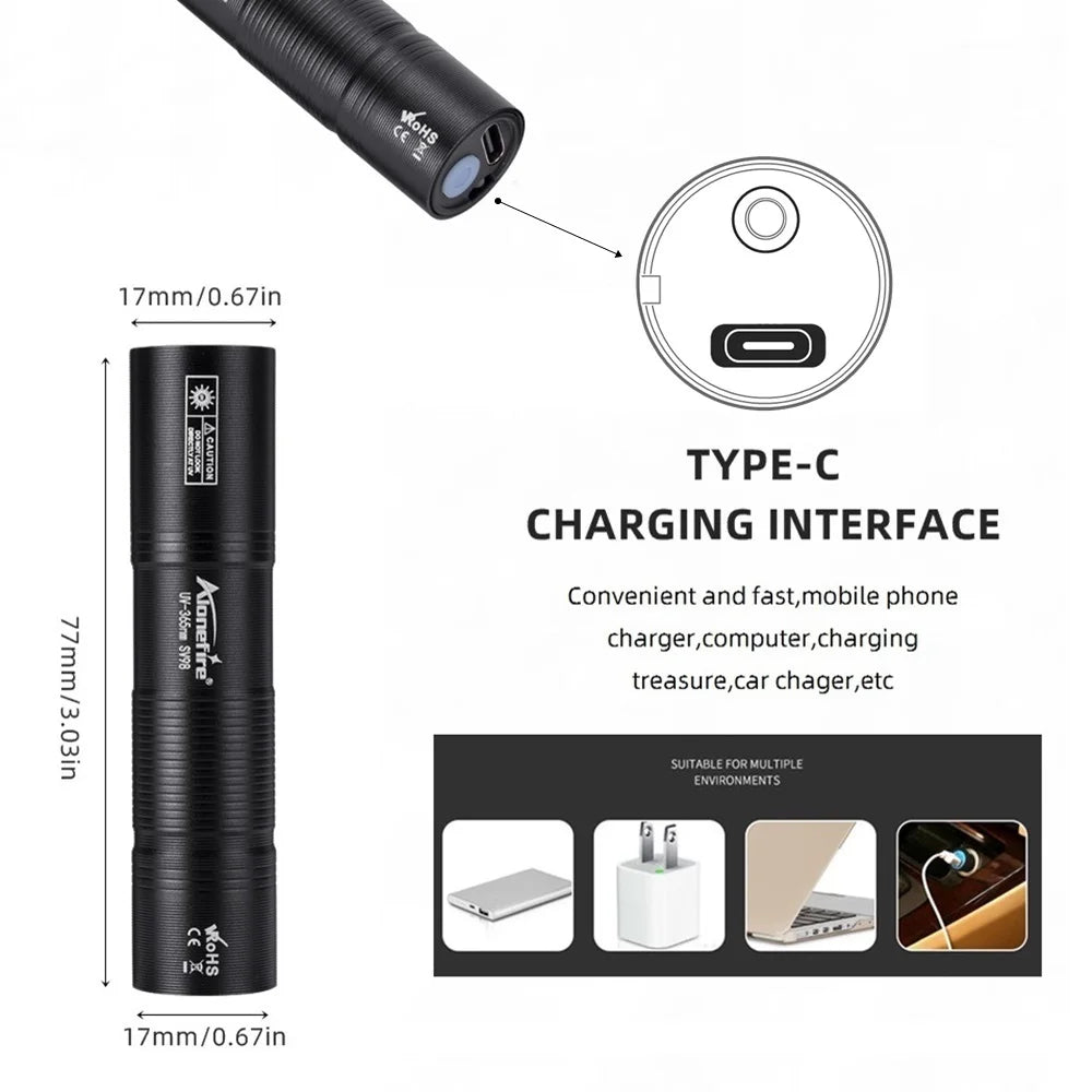Alonefire Mini Ultraviolet lamp