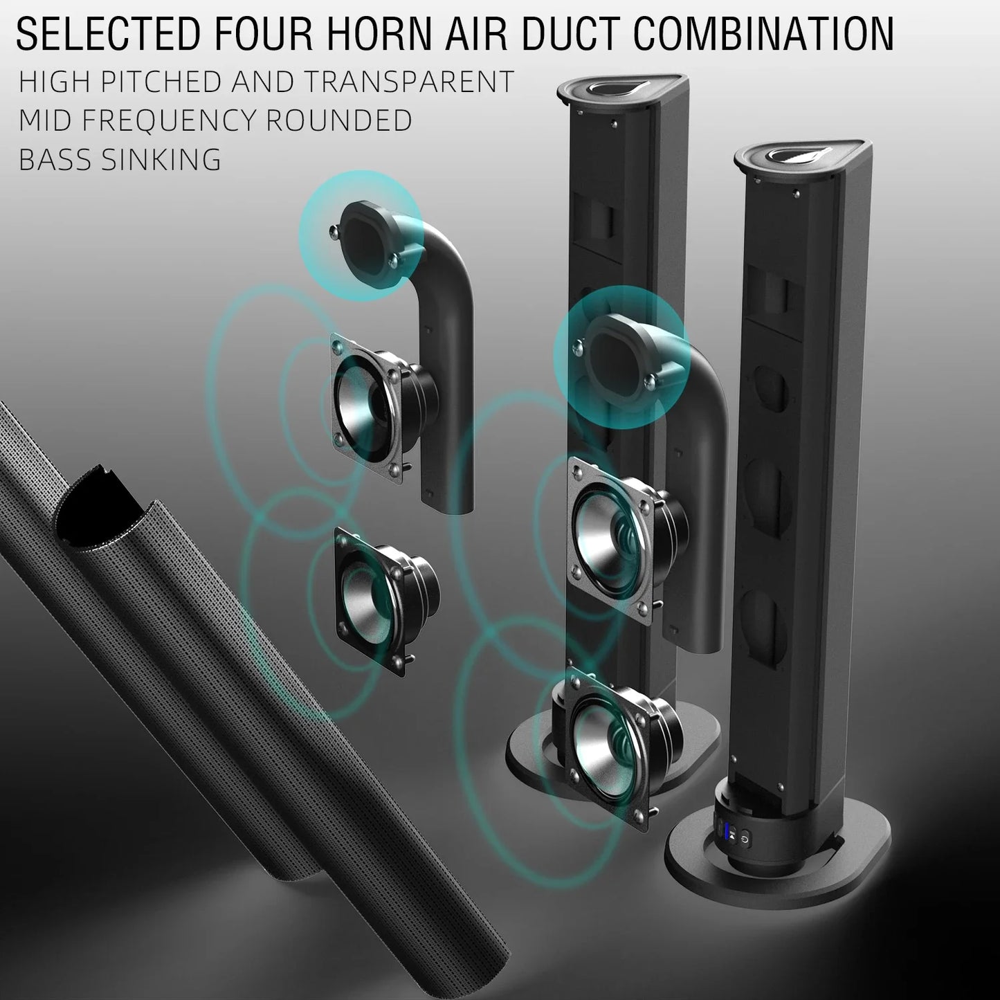 FM Soundbar TV Bluetooth Speakers