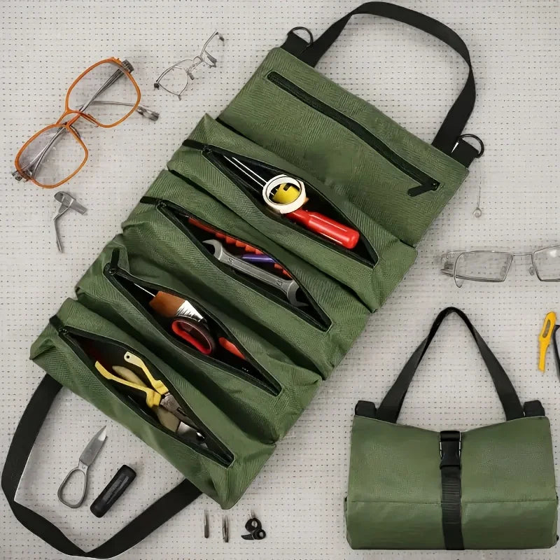 Heavy-Duty Roll-Up Oxford Tool Bag
