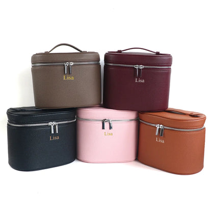 Large-capacity PU leather cosmetic box