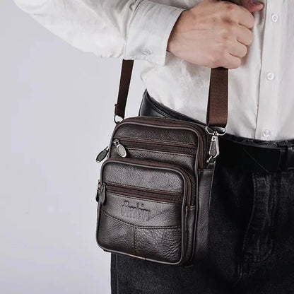 Men's New Genuine Leather Crossbody Bag