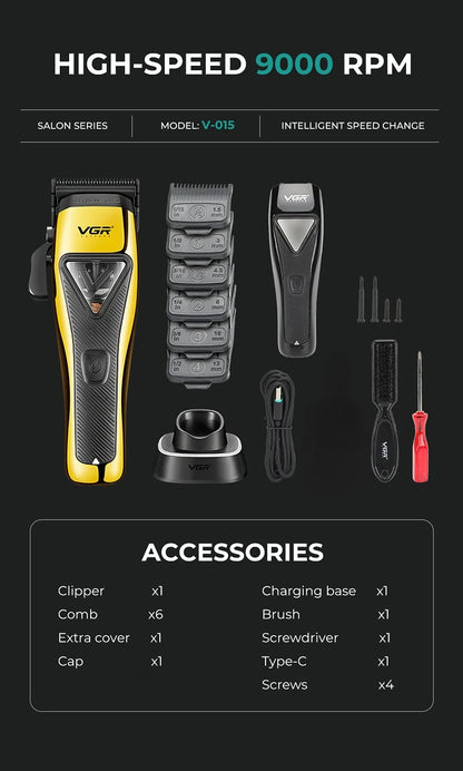 VGR Hair Clipper Professional Hair Trimmer