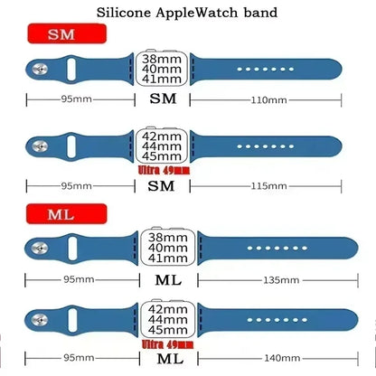 Original Silicone Strap For Apple Watch