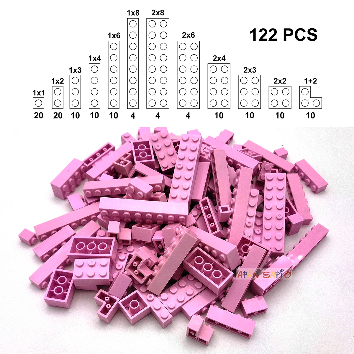 APAN SAPIO 12 Size DIY Building Blocks