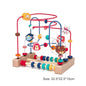 Montessori  Wooden Roller Coaster Bead Maze Abacus