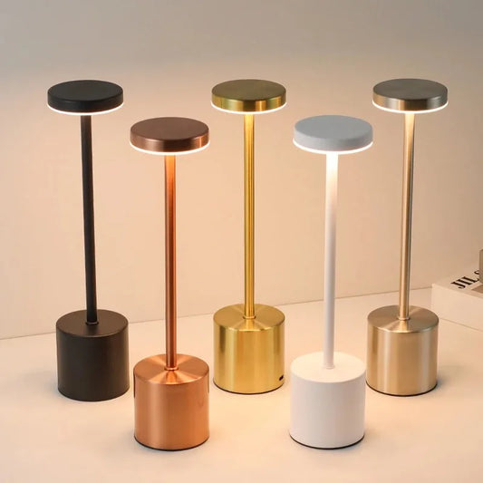 Simple Touch Sensor LED Table Lamp Rechargeable Desk Lamp