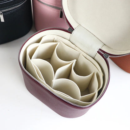 Large-capacity PU leather cosmetic box