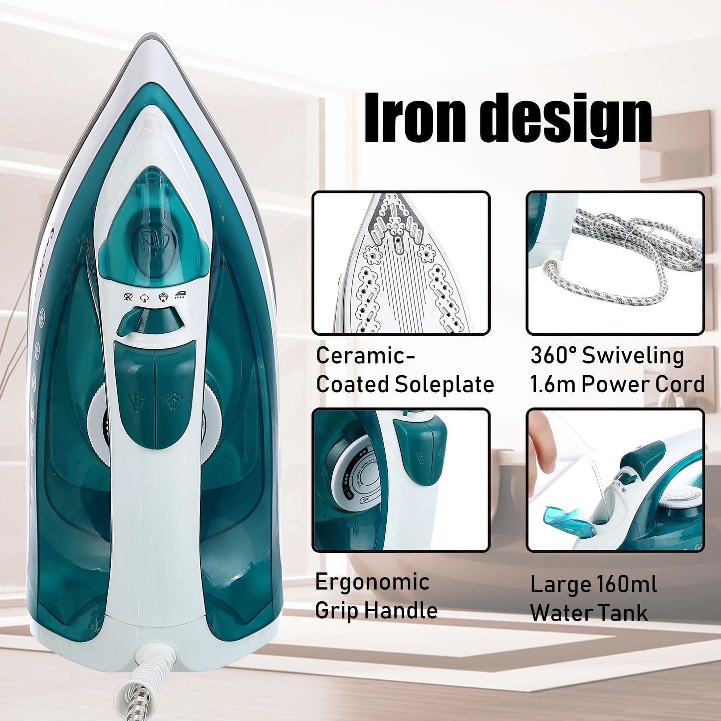 Electric Portable  Garment Steamer Steam Iron