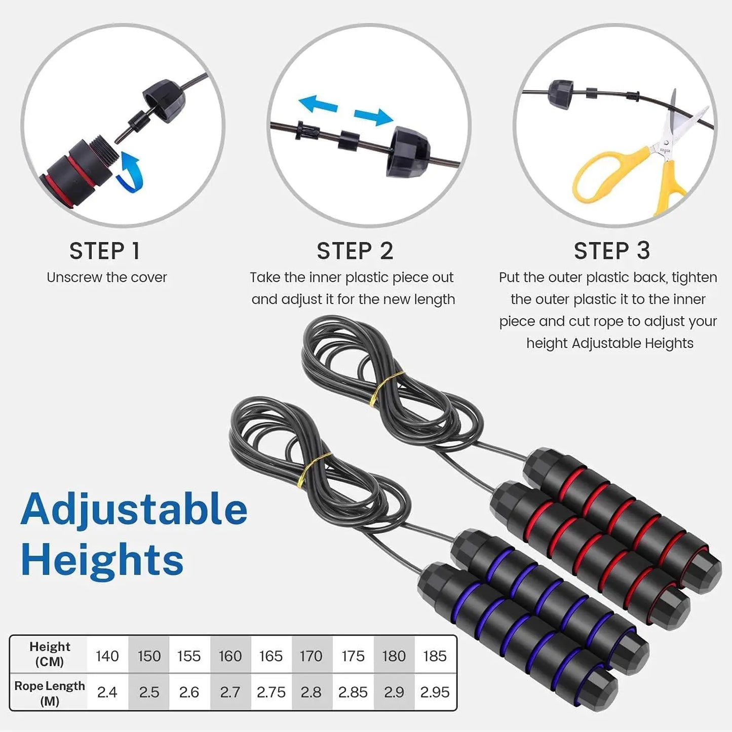 LINGPENG Adjustable  Jump Rope