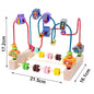 Montessori  Wooden Roller Coaster Bead Maze Abacus