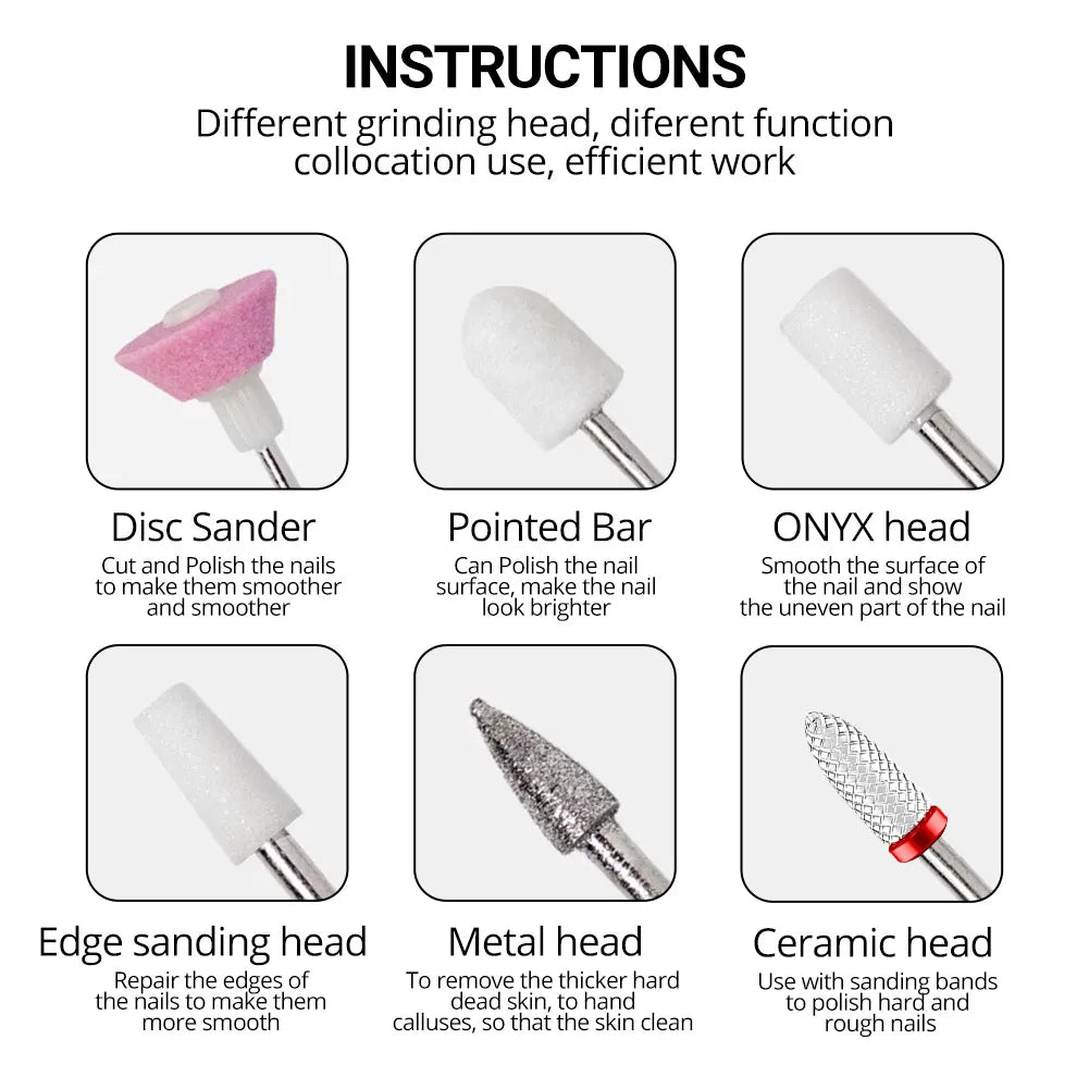 6in1 Wireless Nail Drill