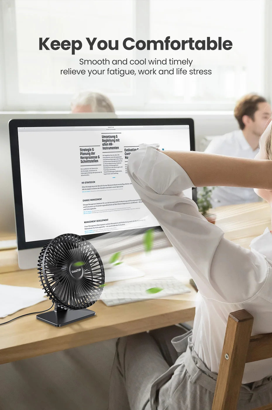 GAIATOP Desk Fan