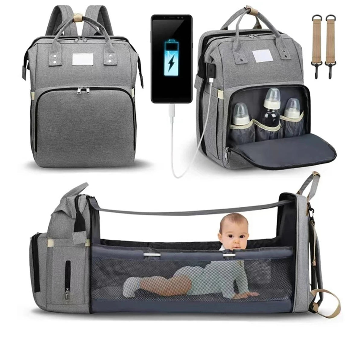 Folding mommy bag