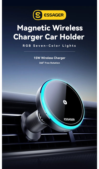 Magnetic Wireless Car Phone Holder