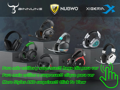 BINNUNE BW06 2.4GHz Wireless Gaming Headset with Mic