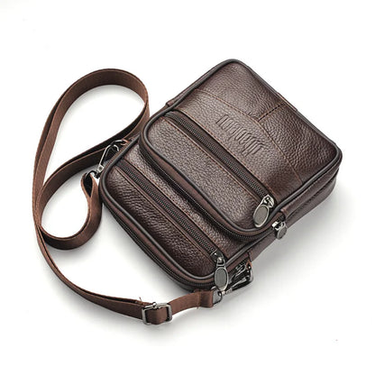 Men's New Genuine Leather Crossbody Bag