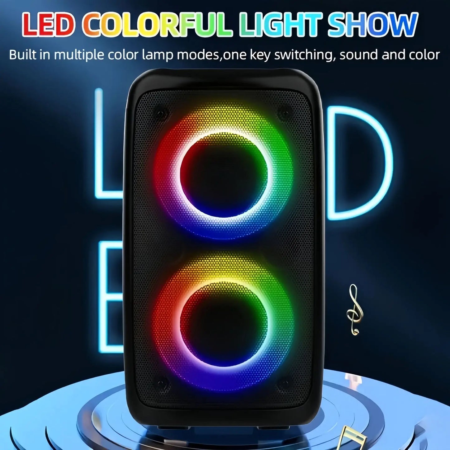 Karaoke Radio FM Bluetooth Speaker