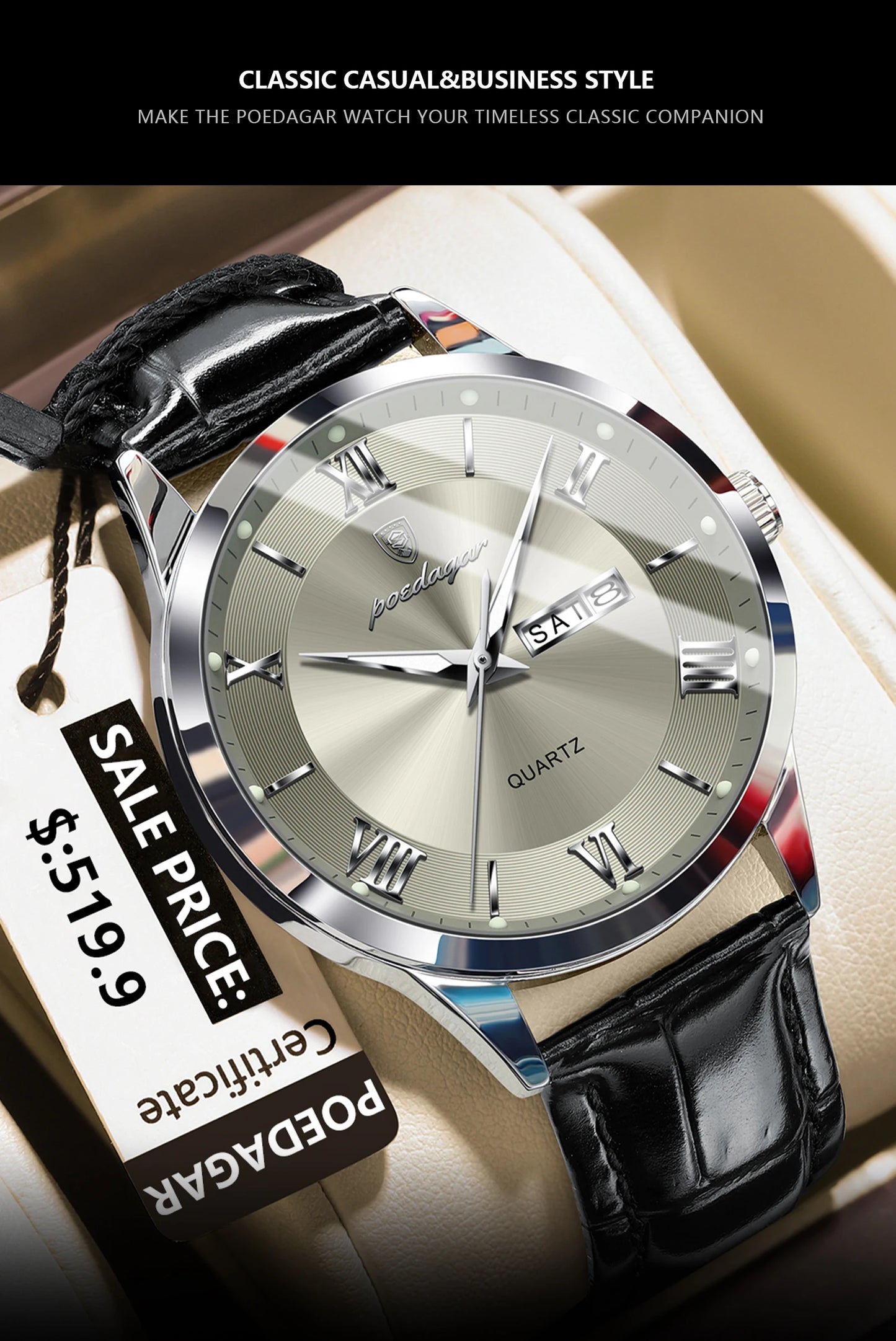 POEDAGAR Luxury Watch