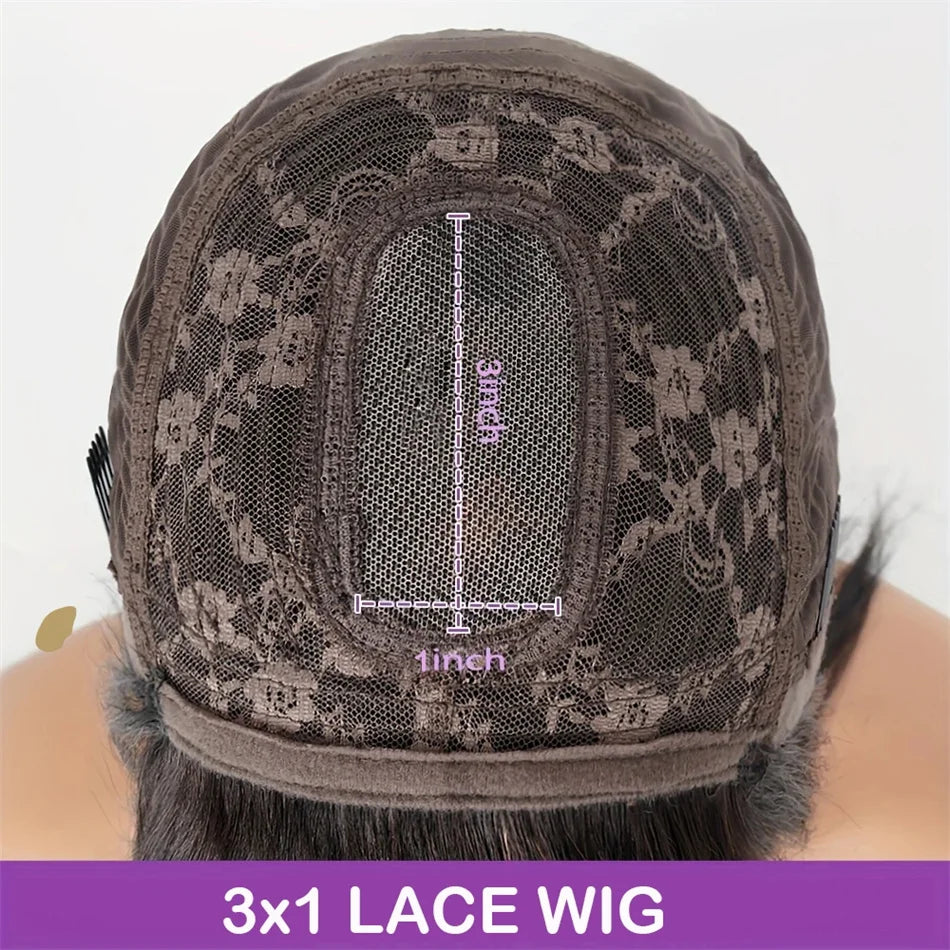 Bone Straight Human Hair Wig With Bangs