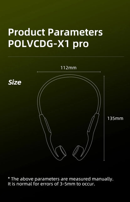 POLVCDG X1pro Bone Conduction Earphones