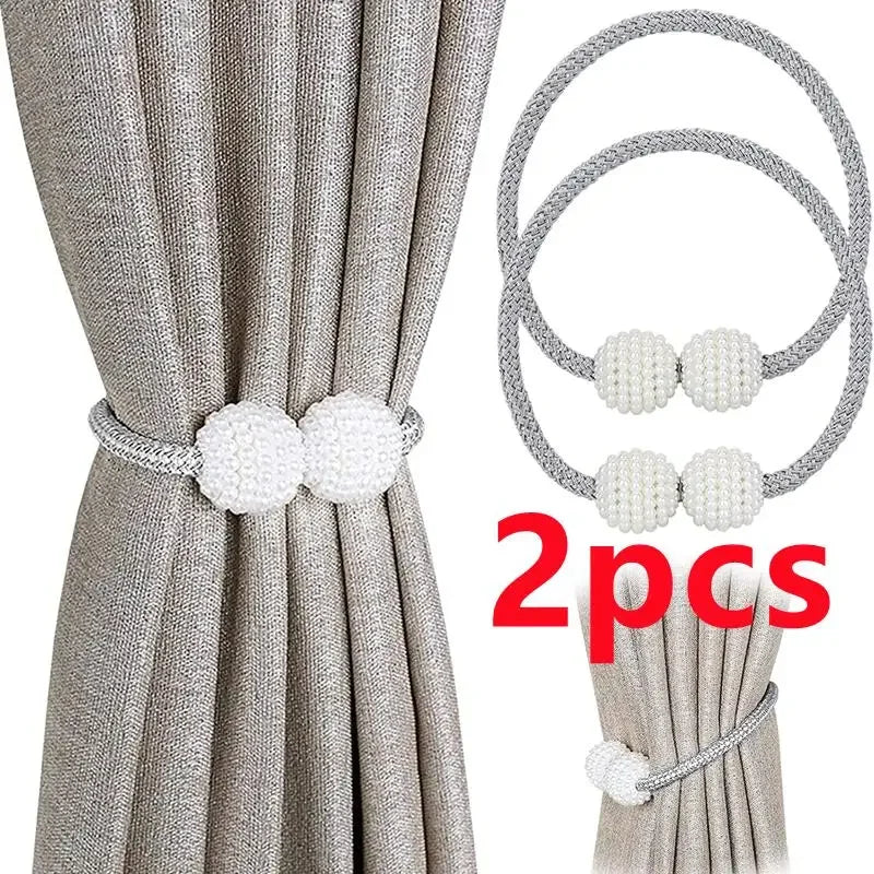 1/2PCS Pearl Magnetic Curtain Clip