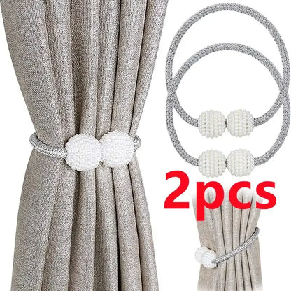 1/2PCS Pearl Magnetic Curtain Clip