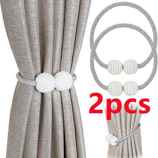 1/2PCS Pearl Magnetic Curtain Clip