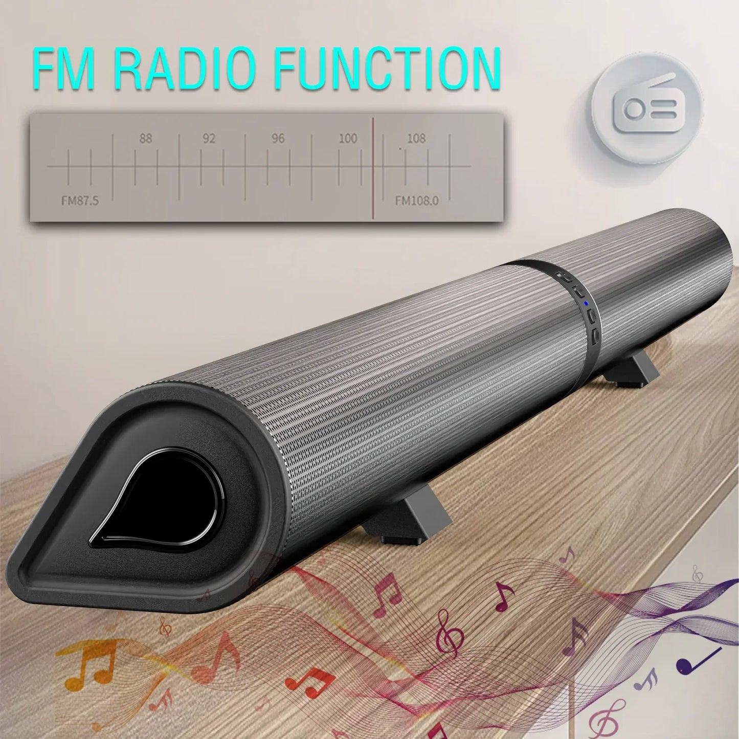 FM Soundbar TV Bluetooth Speakers