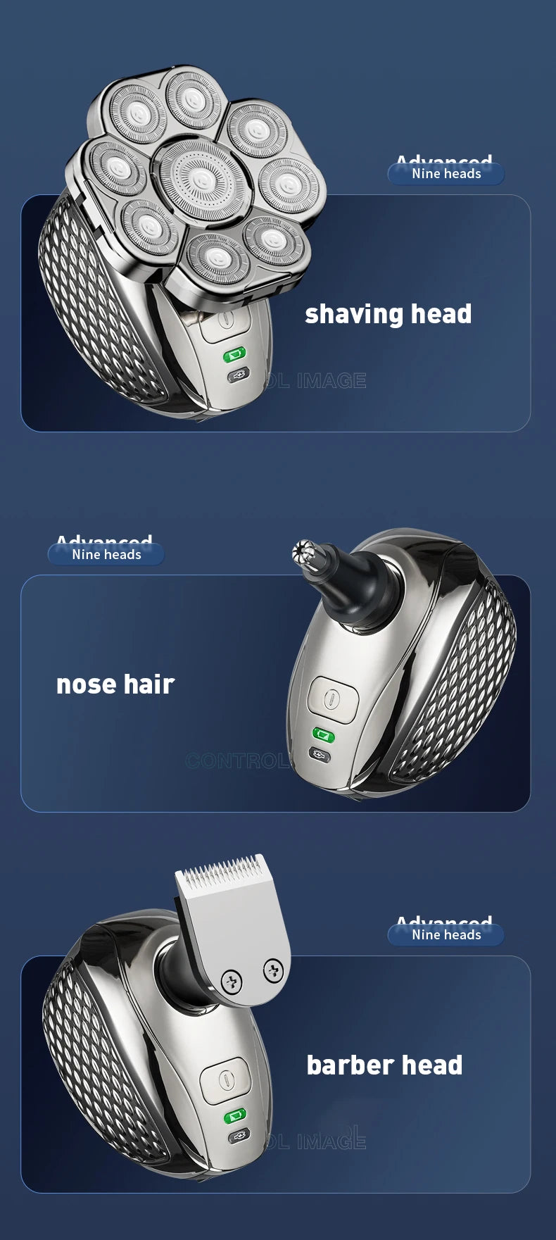 4D Head Shavers for Bald Men