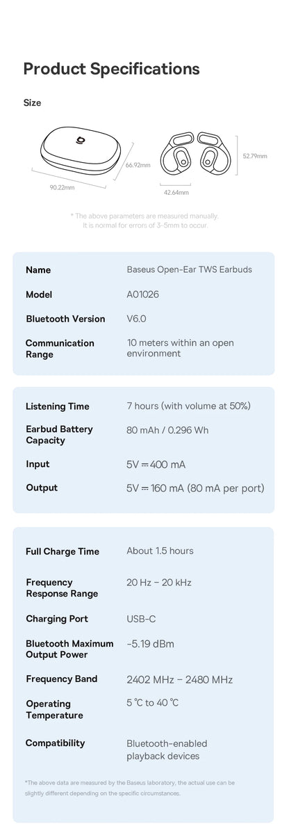 Baseus Eli 2i Fit Open-Ear Earphones