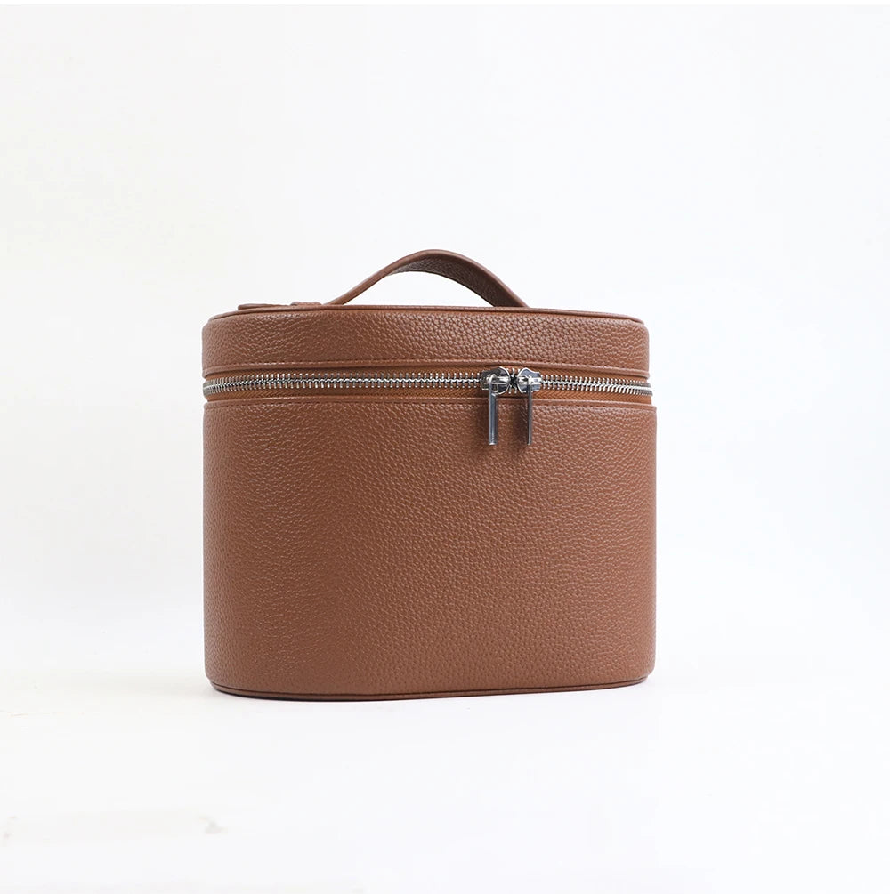 Large-capacity PU leather cosmetic box