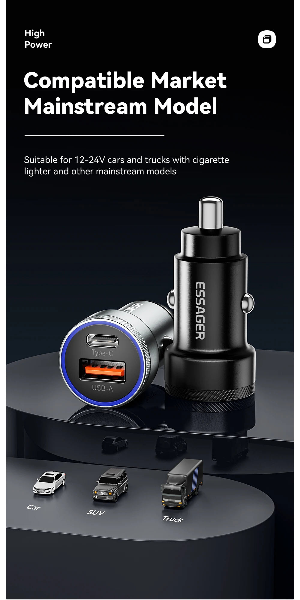 Essager 54W Car Charger