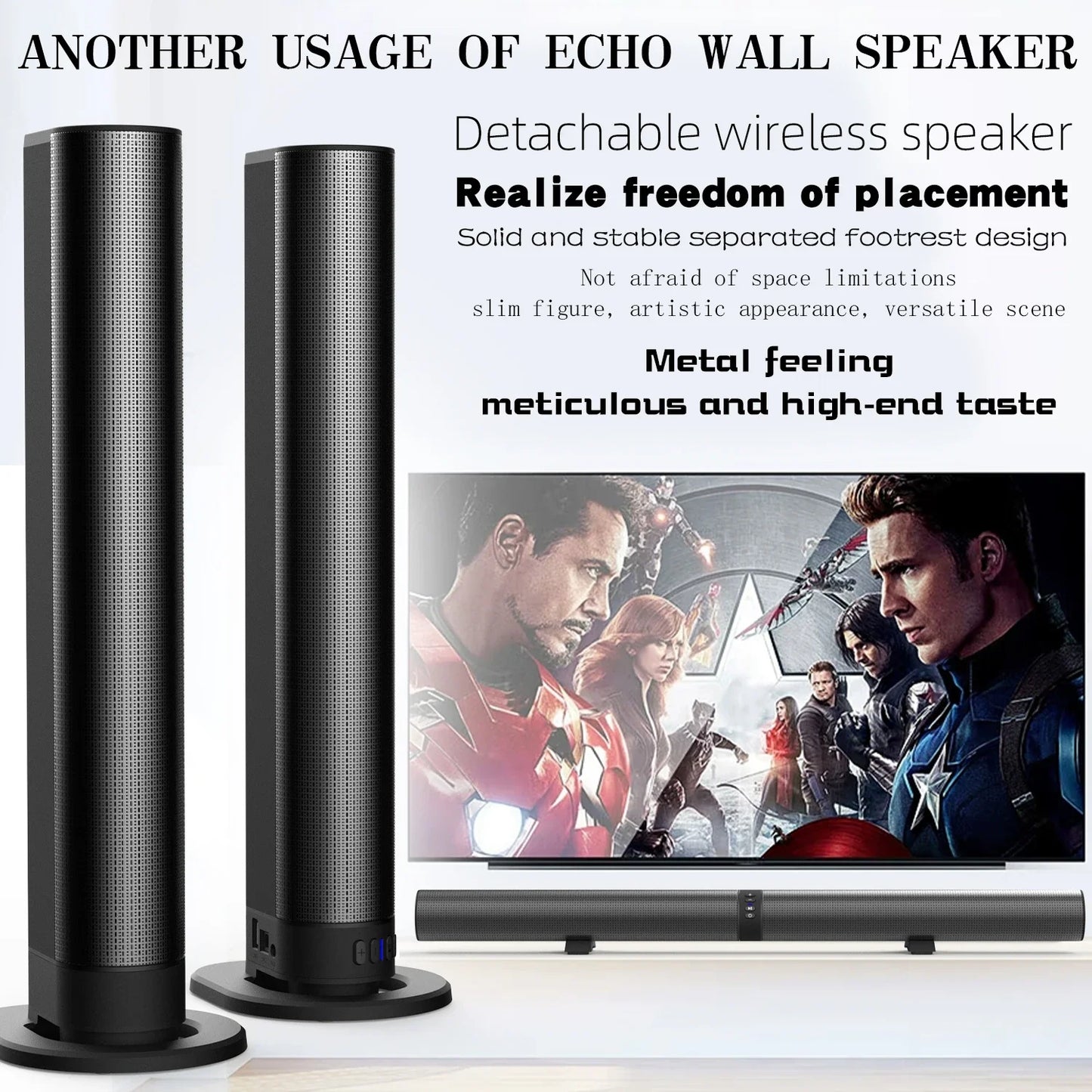 FM Soundbar TV Bluetooth Speakers