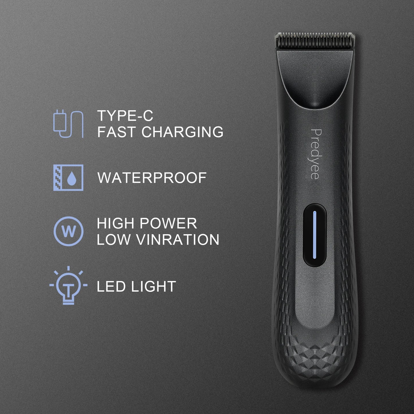 Predyee Electric Groin Hair Trimmer