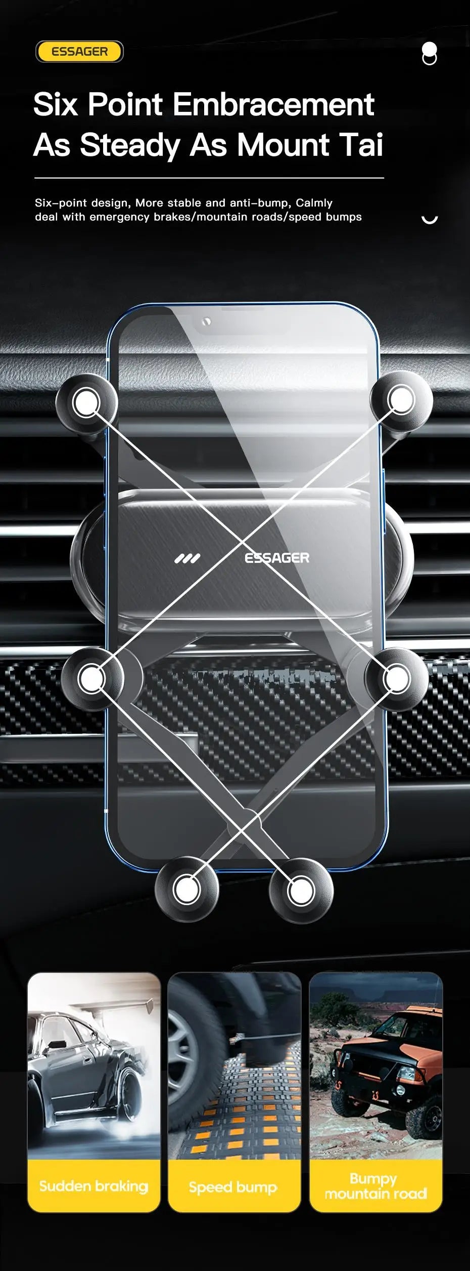 Essager Gravity Car Phone Holder