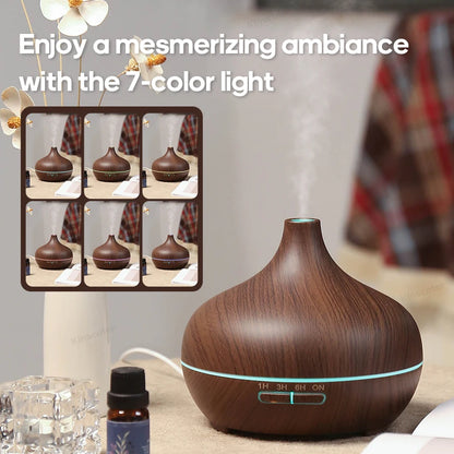 Wood Grain Aromatherapy Diffuser – StarTimesGo