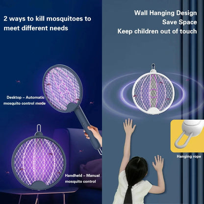 Upgraded 4 In 1 Electric Mosquito  Swatter