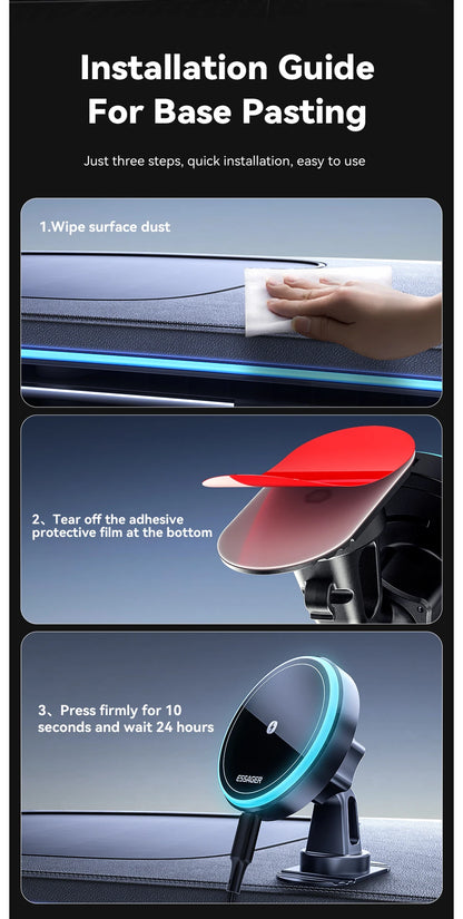 Magnetic Wireless Car Phone Holder