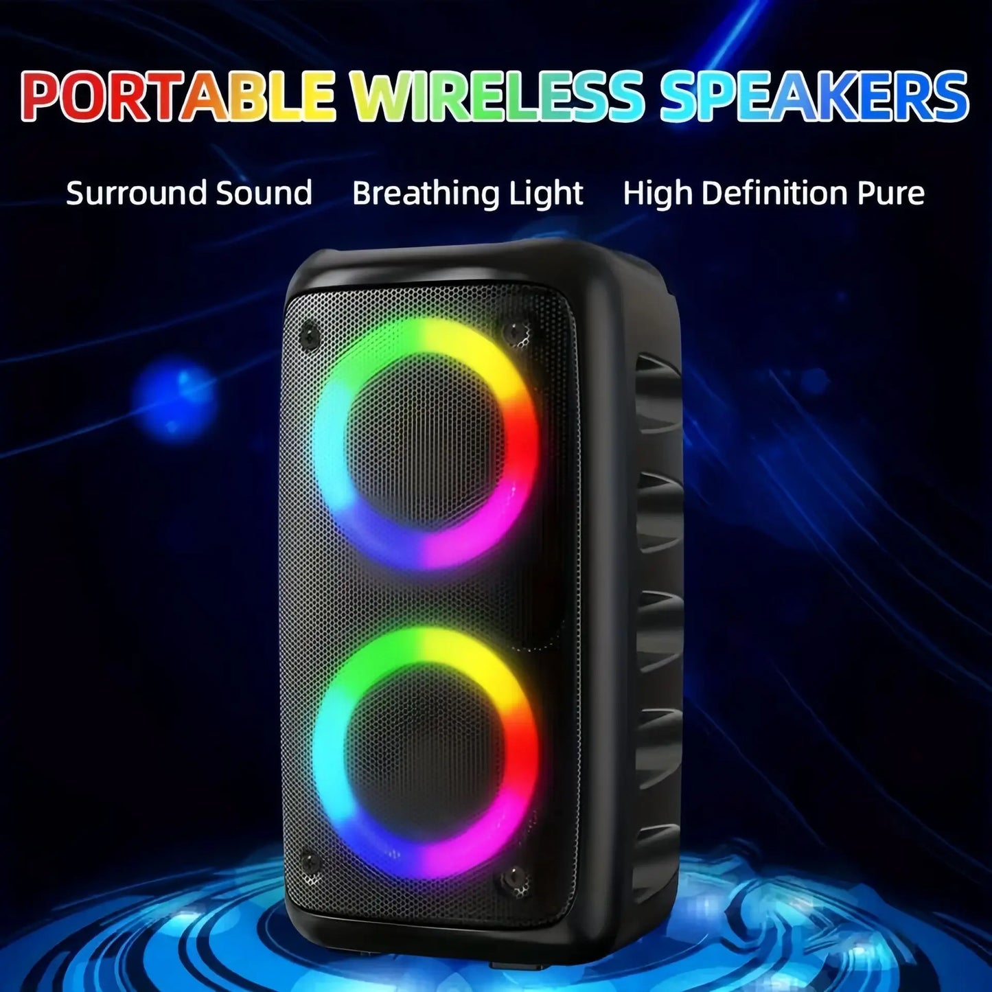Karaoke Radio FM Bluetooth Speaker