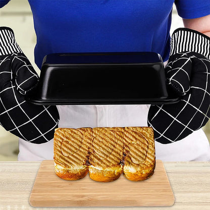 LMETJMA Nonstick Baking Bread Loaf Pan