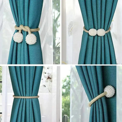 1/2PCS Pearl Magnetic Curtain Clip