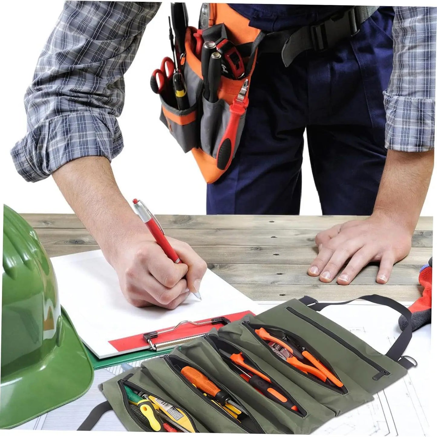 Heavy-Duty Roll-Up Oxford Tool Bag