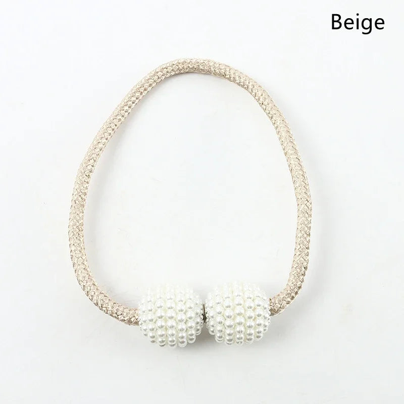1/2PCS Pearl Magnetic Curtain Clip