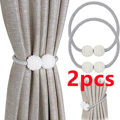 1/2PCS Pearl Magnetic Curtain Clip